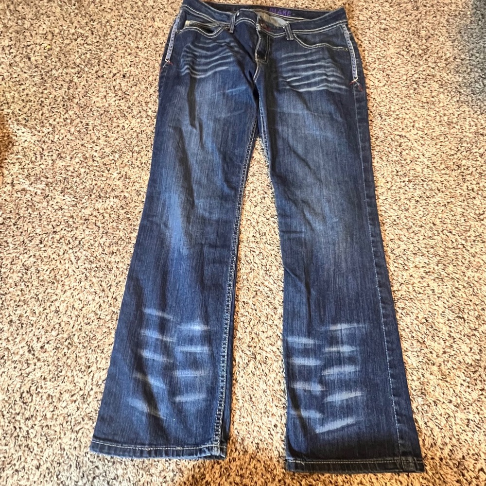 Cruel Denim Blake Womens 30/9S Dark Wash Embroidered Bootcut Jeans CB41754071